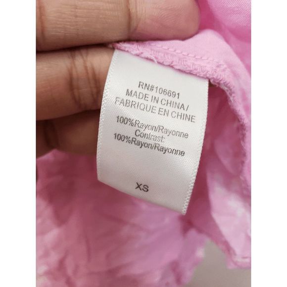 NEW Young Fabulous and Broke Pink Eyelet Hi-Low Wrap Skirt size XS - Picture 2 of 11